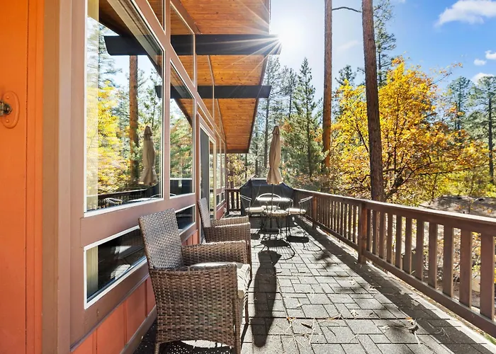 Ponderosa Hideaway 4-br Cabinmtn Viewtrailsbrbq * Prescott
